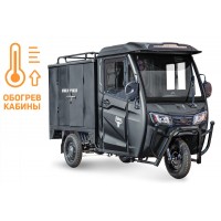 Электротрицикл Rutrike КАРГО Кабина Дуал обогрев 1500 60V1000W Черный